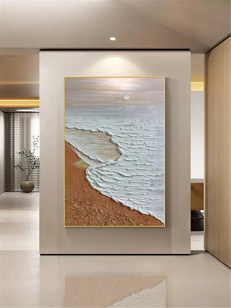 Abstract Painting Framed Canvas Modern Large 3D Texture Art for Sale