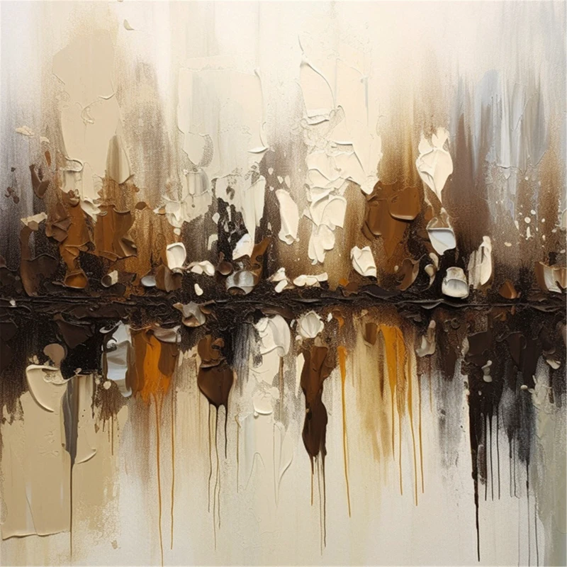 Modern 3D Abstract Painting on Canvas Large Textured Framed Artwork Sale