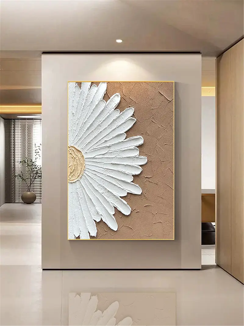 Buy Modern Abstract Canvas Art Large Framed 3D Texture Painting
