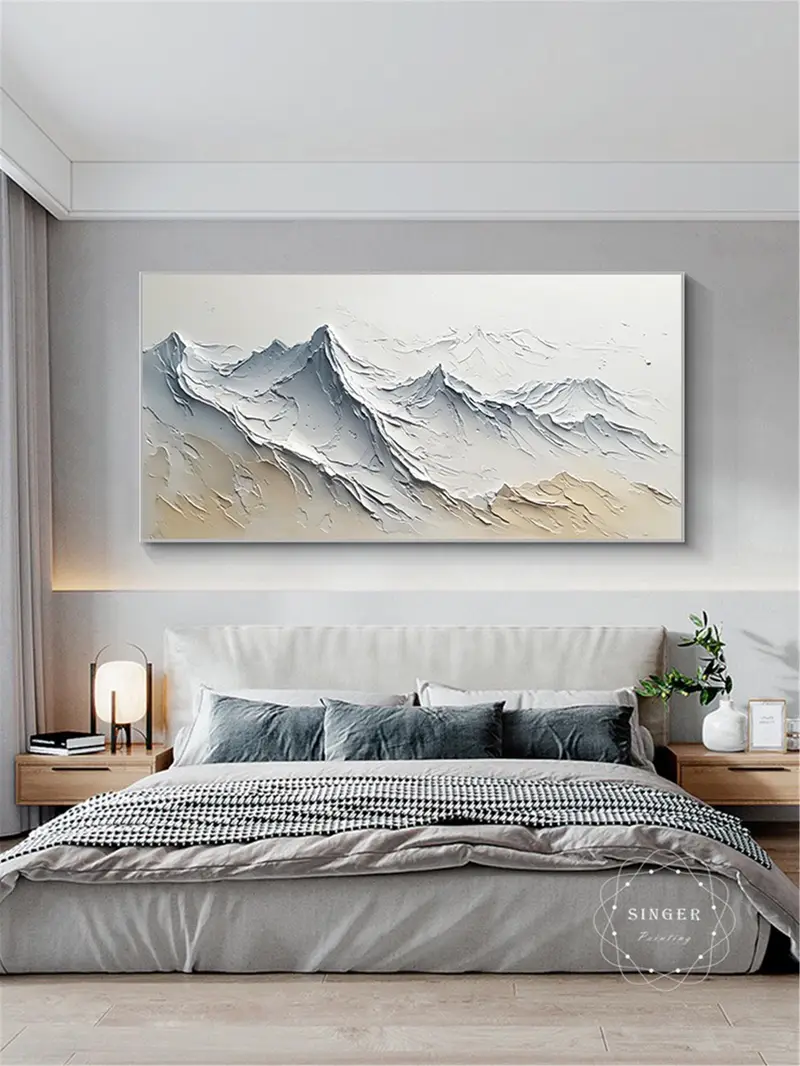 Abstract Canvas Painting Large 3D Textured Modern Framed Artwork Online