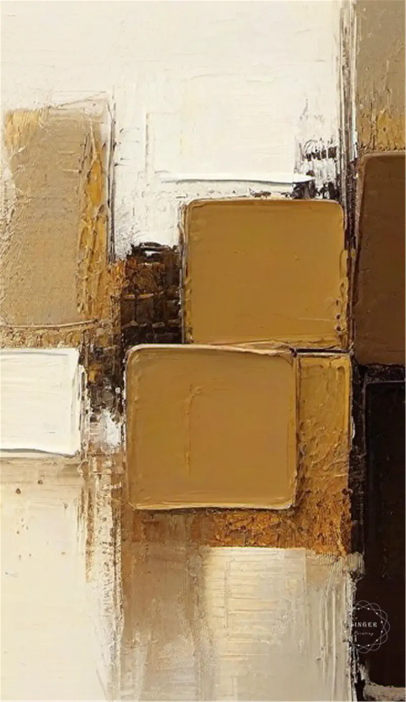Framed 3D Abstract Texture Art Large Canvas Painting Minimalist Design