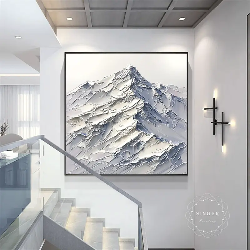 Modern Abstract Texture Art Large 3D Framed Canvas Painting to Buy