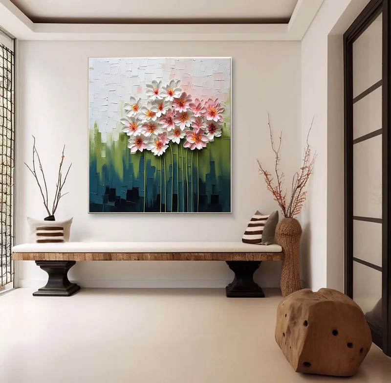 Colorful 3D Textured Abstract Art – Large Wall Decoration Piece