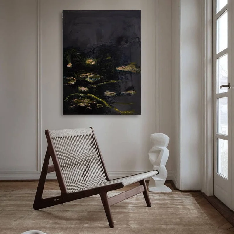 Black and White 3D Textured Art - Framed Minimalist Modern Painting