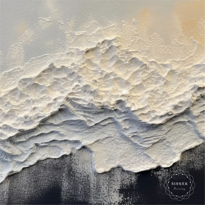 Wabi-Sabi Abstract 3D Texture Art for Large Modern Wall Decor