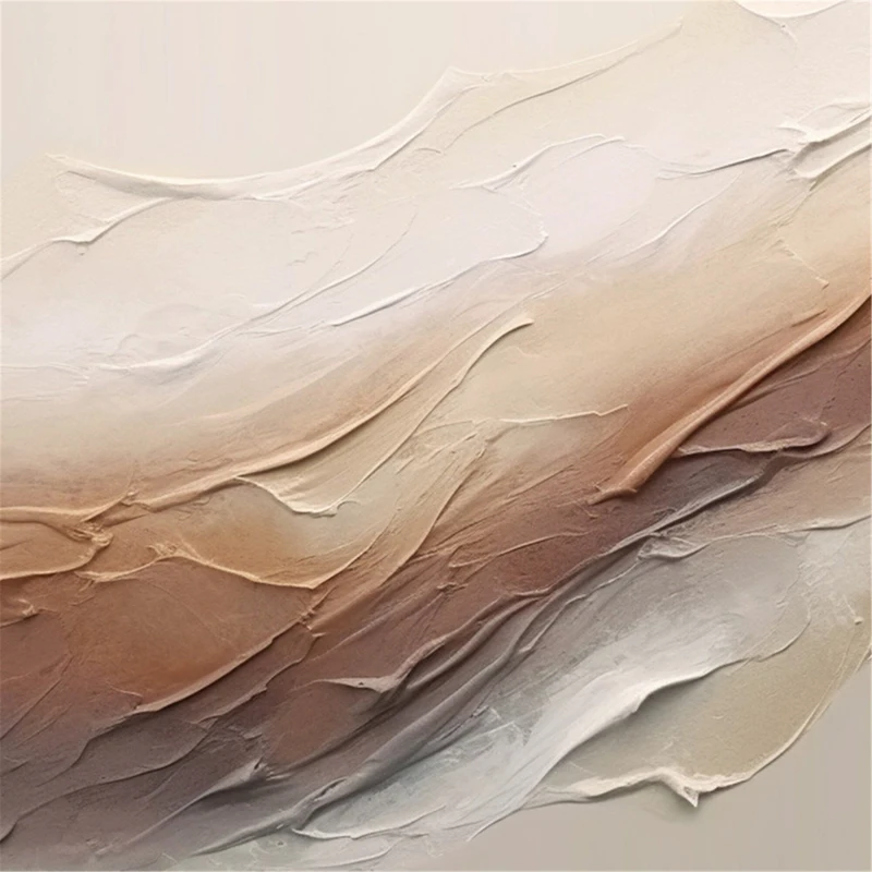 Modern Abstract Art Framed Canvas Painting Large 3D Texture for Sale