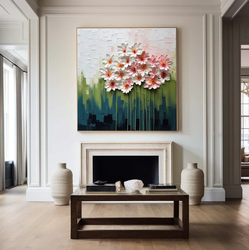 Colorful 3D Textured Abstract Art – Large Wall Decoration Piece