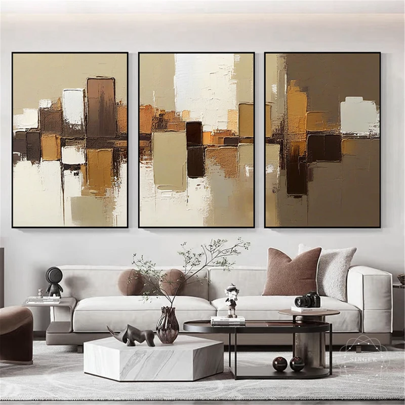 Buy Modern Abstract Texture Art Large Framed 3D Canvas Painting Online