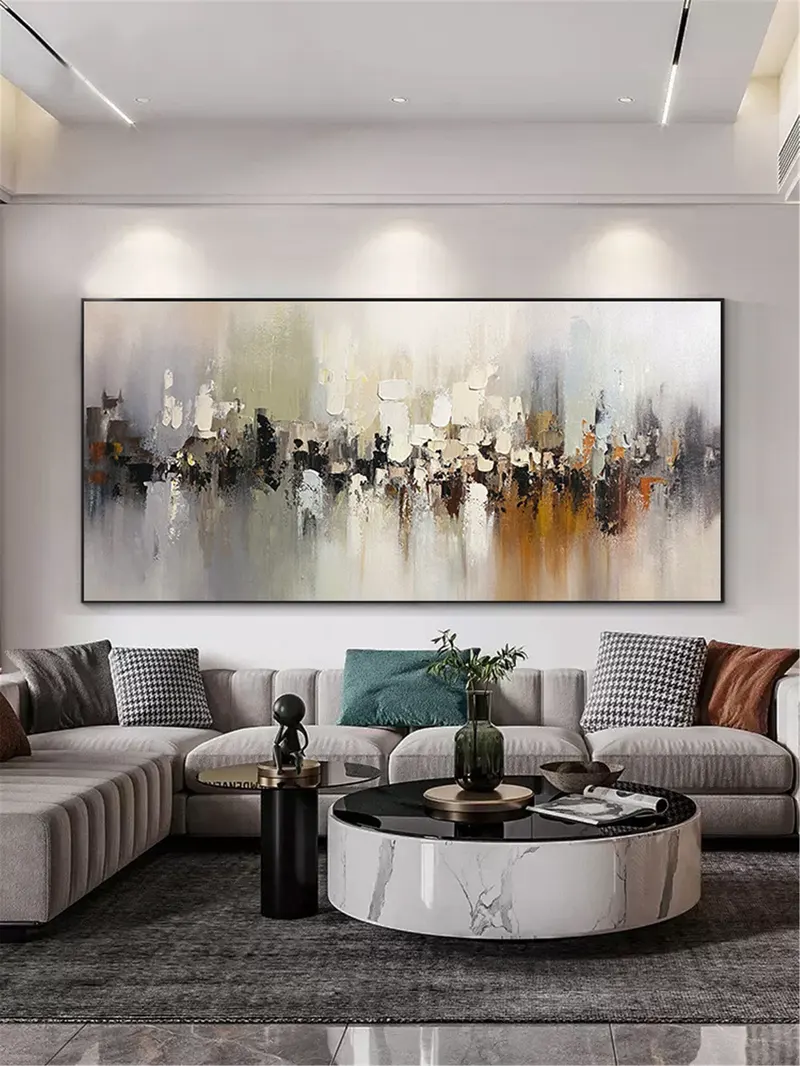 Buy Modern 3D Textured Abstract Painting Large Framed Canvas Artwork