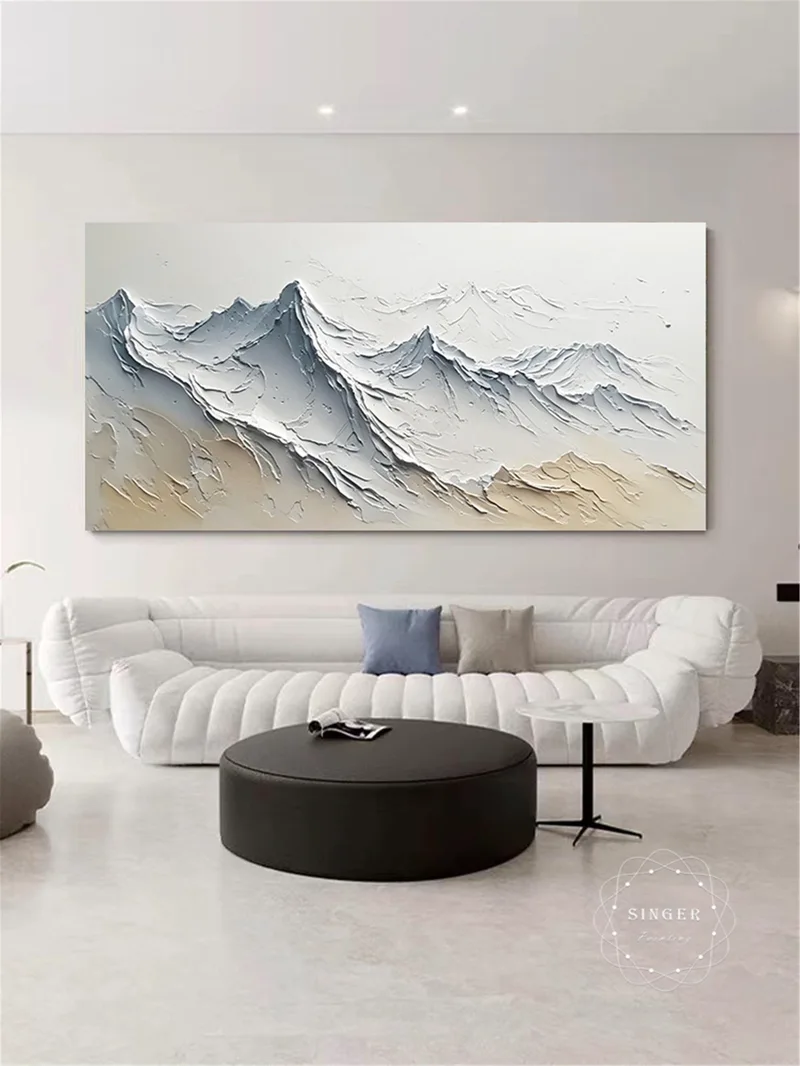 Abstract Canvas Painting Large 3D Textured Modern Framed Artwork Online