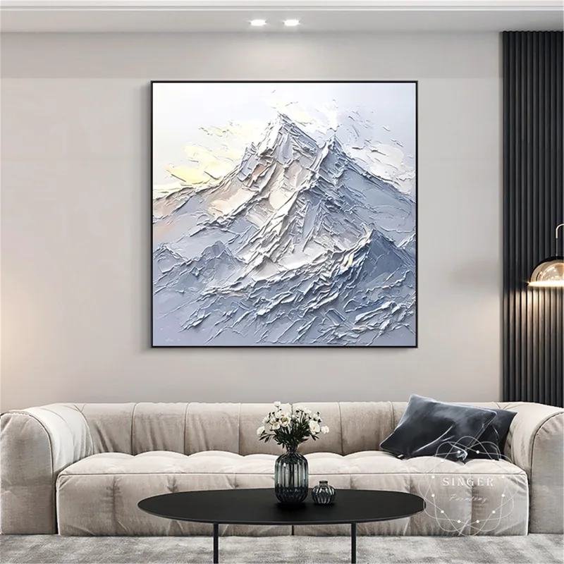 Abstract Painting on Canvas Large Textured Framed 3D Modern Artwork Sale