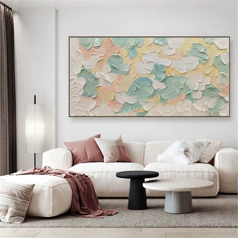 Large 3D Abstract Texture Art Modern Canvas Painting Framed to Buy