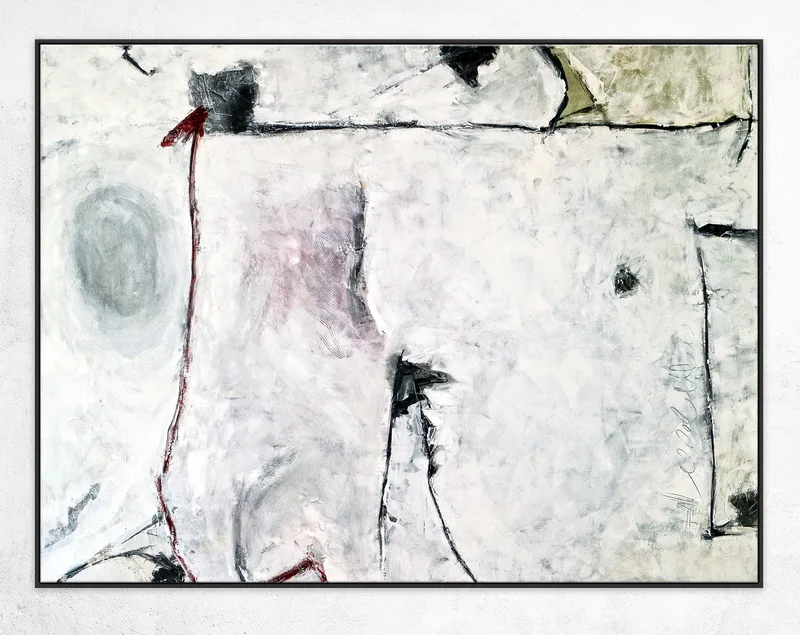 Imagining Ancient Legends of Original Abstract Acrylic Painting, Minimalist Large Modern Canvas Wall Art | The myth