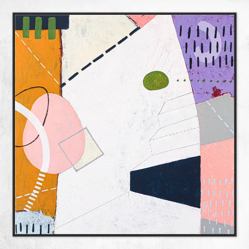 Large Original Abstract painting in Bridging the Gap Between Space and Design, Contemporary Modern Geometric Abstract Painting | Spatium