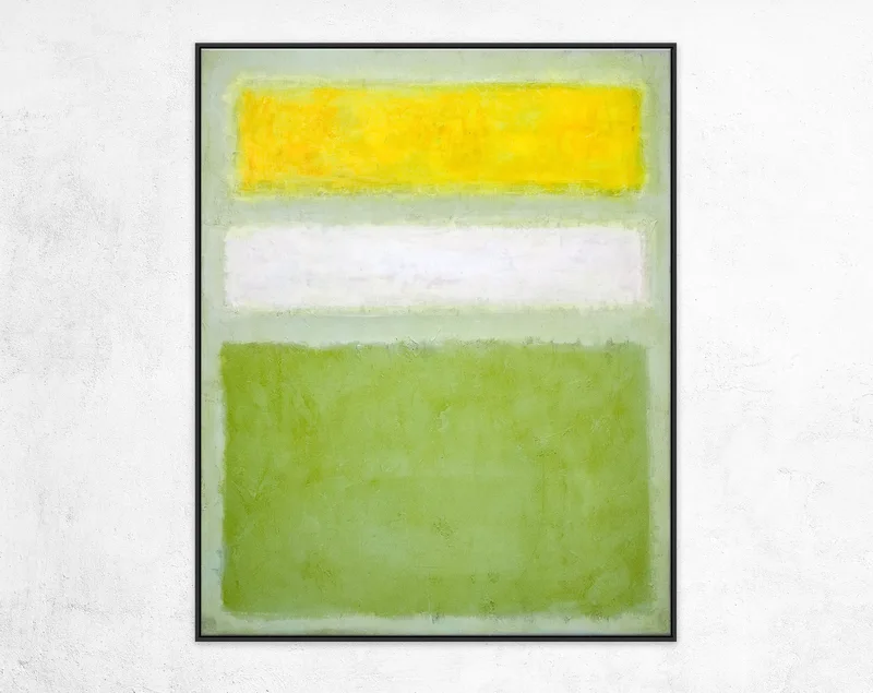 Original Abstract Painting of Rothko-Inspired, Large Modern Canvas Wall Art in Conveying Warmth and Peace | Meadow