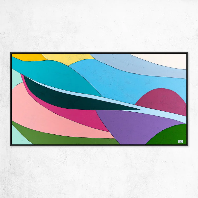 Minimalist Original Abstract Acrylic Painting Capturing the Essence of Wind, Large Modern Canvas Wall Art | Aella