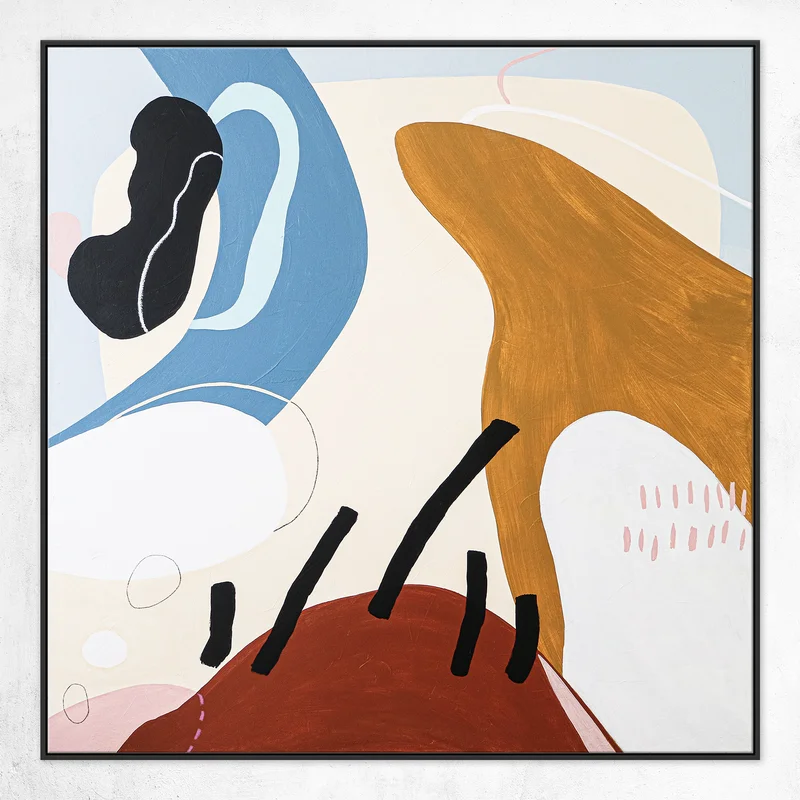 Embodying the Melody in Large Modern Abstract Original Acrylic Painting, Contemporary Canvas Wall Art | Kaya