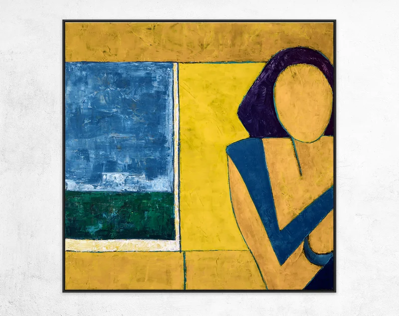 Figurative Original Abstract Acrylic Painting, Modern Contemporary Canvas Wall Art of Portray the Essence of a Woman | She is