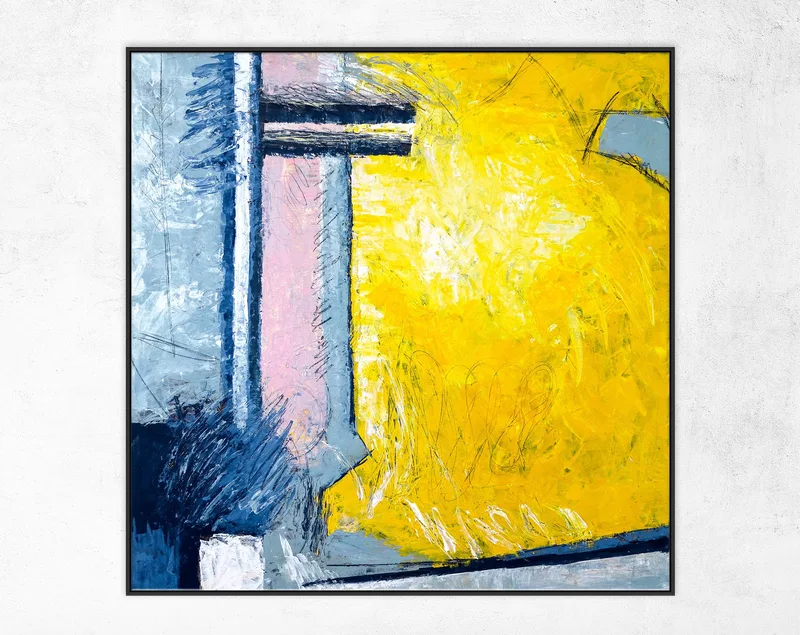 Bold Compositions in Modern Abstract Original Acrylic Painting, Expressionism Large Canvas Colorful Wall Art | Reinforce