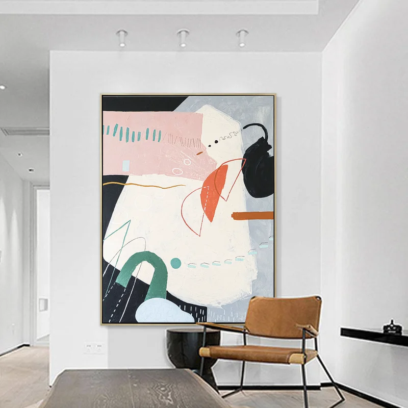 Original Large Abstract Acrylic Painting of Unconscious Dreams, Colorful Expression in Modern Canvas Wall Art | Somnium