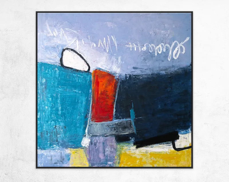 Light & Energy in Original Abstract Acrylic Painting, Large Contemporary Modern Canvas Colorful Wall Art | Mediate