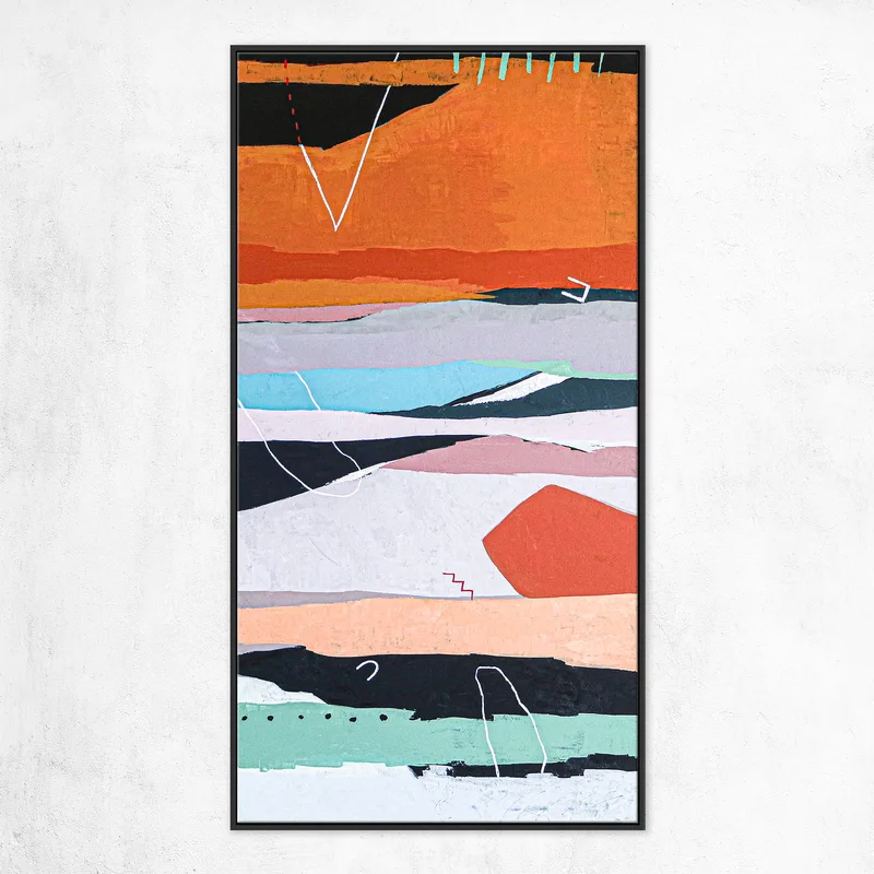 Contemporary Original Canvas Wall Art Inspiring Timeless Contemplation, Large Modern Abstract Acrylic Painting | Terra