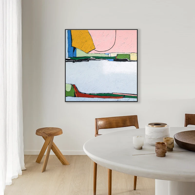 Embracing Minimalist Large Abstract Original Acrylic Painting, Captivating Contemporary Modern Canvas Wall Art | Near by