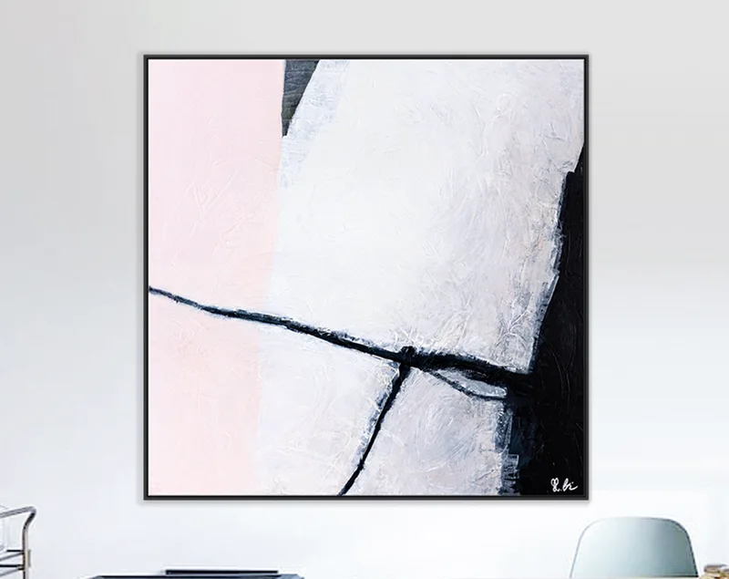 Minimalism Large Original Abstract Painting, Embracing Modern and Contemporary Aesthetics Canvas Wall Art | Danji