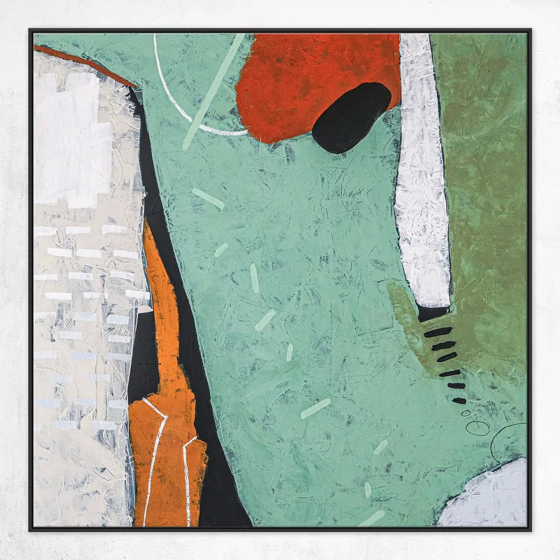 Bold Composition in Abstract Original Acrylic Painting, Exploration in Expressionist Large Modern Canvas Wall Art | Somnus
