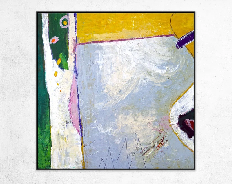 Whimsical & Playful Modern Acrylic Abstract Original Painting, Large Canvas Wall Art of Freshness of Nature | Your garden