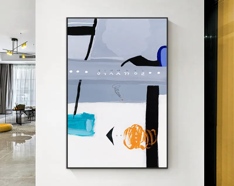 Original Acrylic Abstract Painting Reflecting Thoughts and Memories, Large Modern Canvas Wall Art | Shall We Take a Break Here III