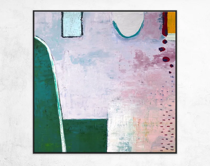 Minimalist Acrylic Abstract Original Painting, Large Colorful Canvas Art captivating aesthetic experience | Purple sprinkle