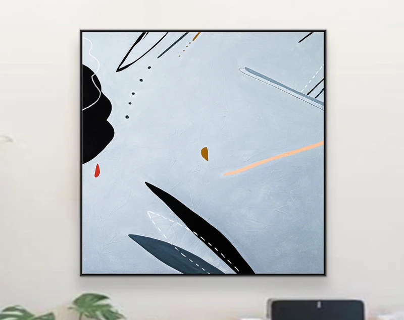 Delicate and Calm Large Abstract Acrylic Painting Original, Minimalist Contemporary Modern Expression of Women's Mood | She in Neutral