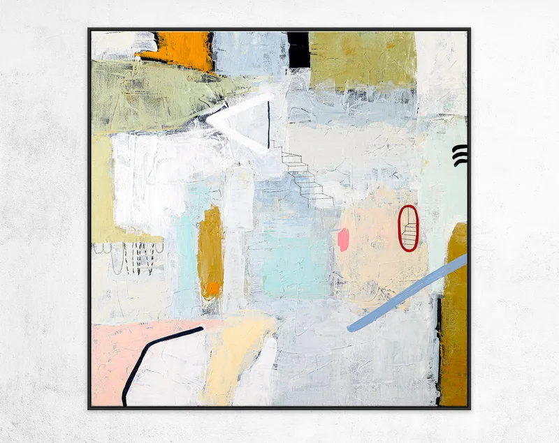 Large Abstract Painting Original on Canvas, Modern Painting Abstract, Acrylic Painting Colorful Canvas Wall Art | Daydream of Wednesday