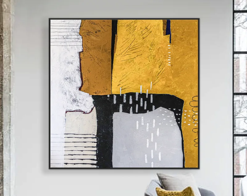 Pure Essence in Large Abstract Original Acrylic Painting, Colorful Modern Contemporary Canvas Wall Art | Non being