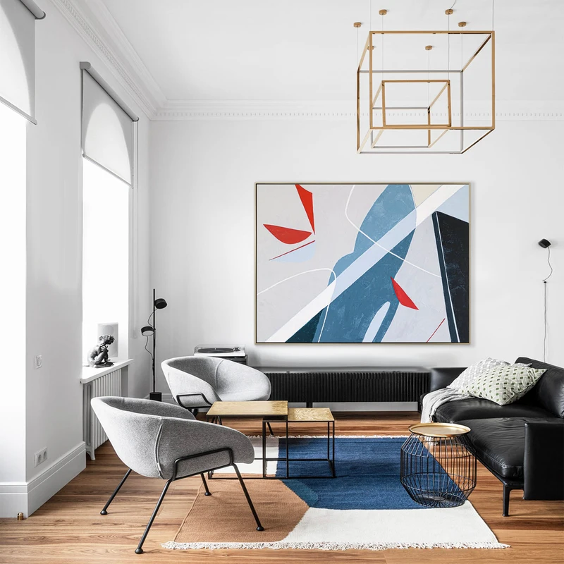 Abstract Painting with Original Abstract Acrylic Painting, Modern Large Contemporary Canvas Wall Art | A leap of imagination