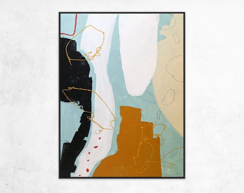 Modern Original Abstract Expressionist Acrylic Painting, Minimal Calm and Peaceful Canvas Wall Art | Irrationality