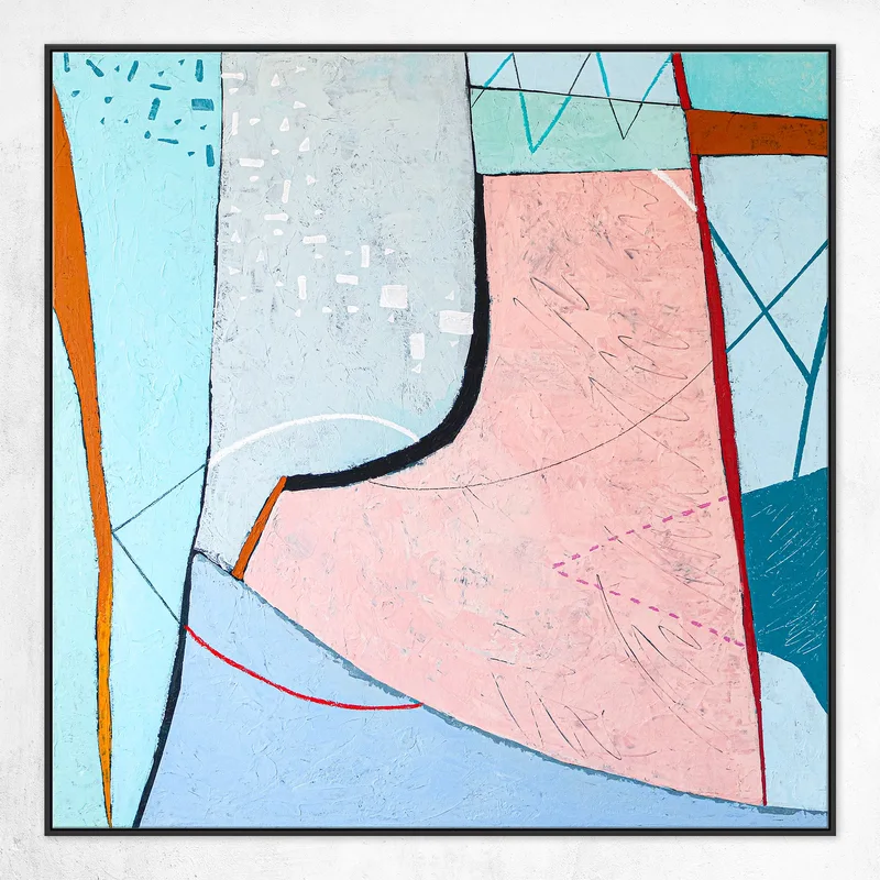 Fantastic Journey Through Delightful Large Abstract Original Acrylic Painting, Contemporary Modern Canvas Wall Art | Ludens