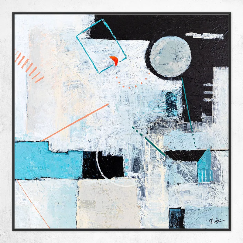 Romantic Symphony in Large Abstract Original Acrylic Painting, Expressionist Modern Contemporary Canvas Wall Art | Serenade