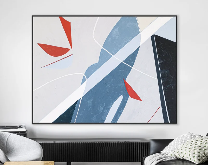 Abstract Painting with Original Abstract Acrylic Painting, Modern Large Contemporary Canvas Wall Art | A leap of imagination